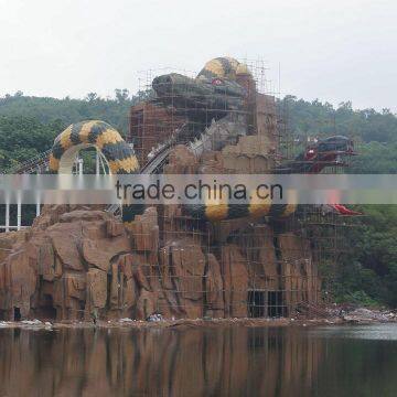 Zoo or playground park giant snake sculpture decoration