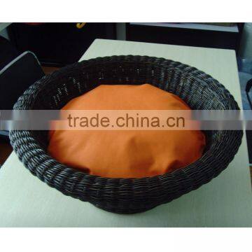 Luxury Wicker Dog Bed Round Rattan photo-6