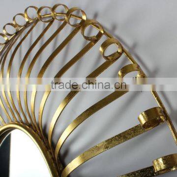 Round Shaped Decorative Metal Frame Mirrors For Wall Arts photo-2