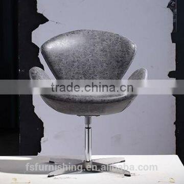 YY209 Voage Egg Commercial Swivel Vintage Retro Cheap Price PU Leather Arm Salon Chair Restaurant Coffee Shop Pub Office Chair photo-2