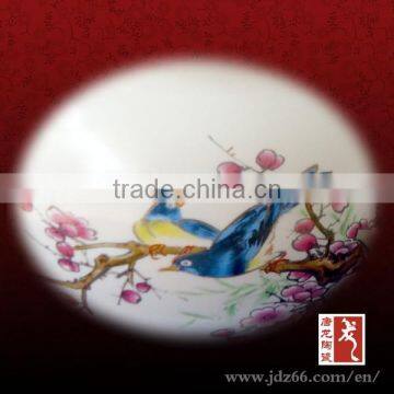 Artistic Ceramic Tea Caddy With Flower and Birds Design photo-2