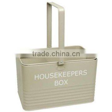 Metal housekeepr storage box