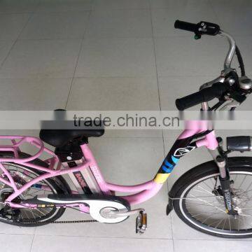 newly design 26inch electric bike 36V 250W lithium battery power electric city bike for lady