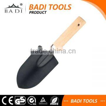 easy to use protable mini garden shovel with wooden handle