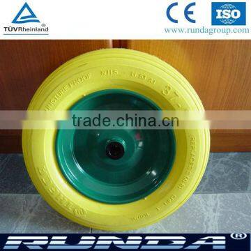 Strong and heavy load industrial pu solid wheel 3.50-8