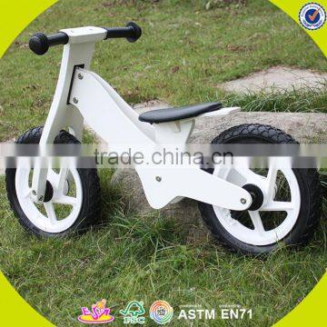 2017 New Design Wooden White Balance Bike Children Wooden White Balance Bike Baby Wooden White Balance Bike W16C154 photo-2