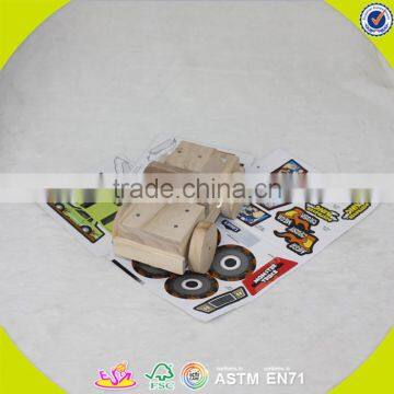 2017 New Products Educational Wooden Kids Diy Toy W03B051 photo-6