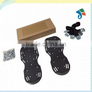 Lawn Aerator Sandals / 3 Straps with Zinc Alloy Metal Buckles and Nails for Lawn Care Aerating Spikes Heavy Duty Spiked Shoes