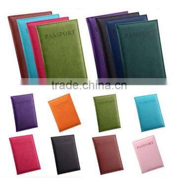 New Universal Womens Mens PU Leather Passport Holder Cover Ticket Protector Case photo-3
