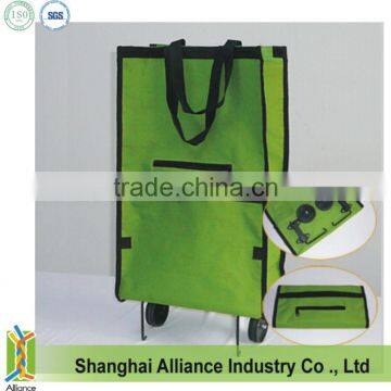 Promotional Folding Trolley Bag with 2 Wheels