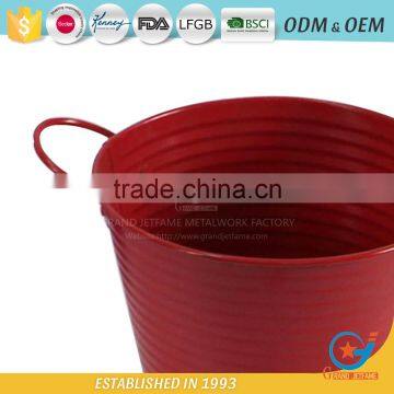 Powder Coated Unique Iron and Zinc Garden Embossing Watering Flowers in Pots Decorative Outdoor Pots Rose Flower Pot photo-4