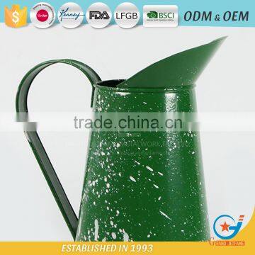 Garden Iron Powder Coating Green Bottles and Jug for Flower Metal Water Jugs photo-3