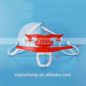 Smiley Type Restaurant Widely Popular Used Anti Smoking Clear Catering Transparent Face Mask for Food Service photo-3