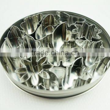 47094 11pcs Flowers and Butterfly Stainless Steel Cookie Cutter Set photo-6