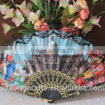 Spanish Style Plastic Hand Foldable Fan photo-2