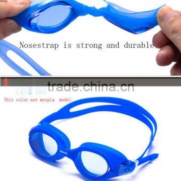 Waterproof Wide View Fashionable One Piece Silicone Swimming Glasses Unisex photo-2
