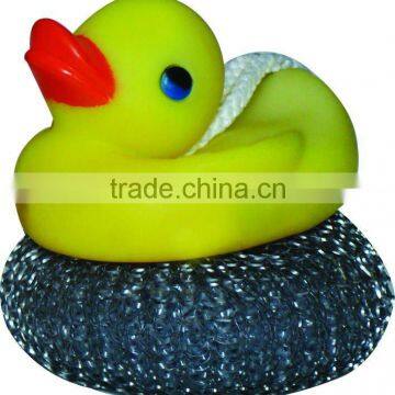 Kitchen scrubber ball with animal shape