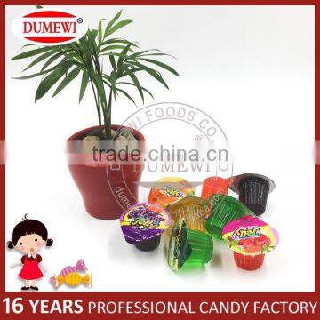 15g Assorted Fruit Flavor Striped Jelly Cup Mini Cup Jelly photo-4