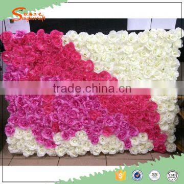 high quality personized rose artificial flower wall for indoor and outdoor wedding decoration stage background decoration