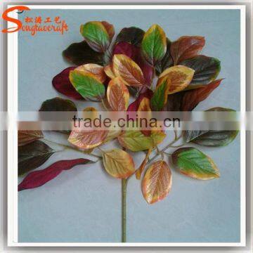 Factory wholesale artificial big green leaves for decoration