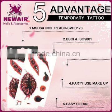 NEWAIR Professional Made Simple Design Body Art Women Custom Temporary Tattoo Sticker photo-4