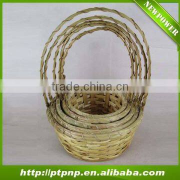 Cute Cheap Natural Chinese antique storage bamboo basket