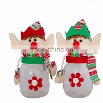 Christmas elf toy promotional stuffed elf for wine sugar bottle plush elf toy