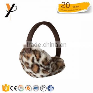 warm ear muffs for girls leopard print winter ear muff kids fur earmuffs