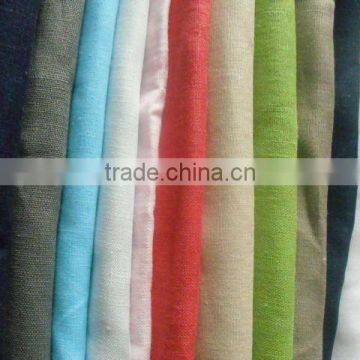 55%linen 45%cotton solid dye cheap shirting/pantds woven fabric wholesale linen fabric