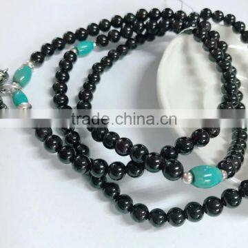 Wholesale Natural Silver Garnet Turquoise Beaded Necklace photo-6