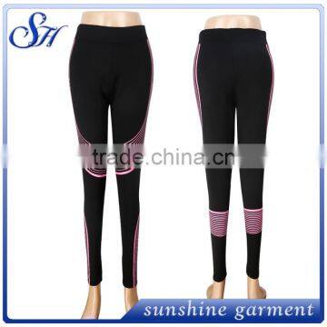 New Model Print Polyester Spandex Yoga Pants For Women