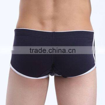 Custom Men's Underwear Factory Price Cotton Boer Shorts Underpants Low Waist Boer Breathable Men's Underwear 8 Color photo-3