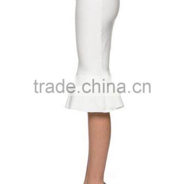 MGOO New Arrival Cotton White Mermaid Skirt For Women High Waist Stretch Black Dress For Women photo-4