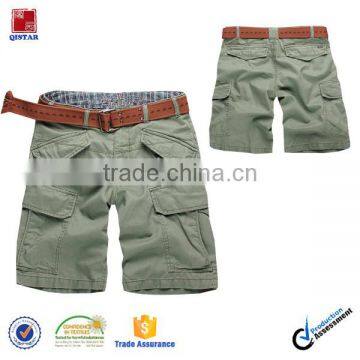 6 pockets custom design low price mens cargo shorts