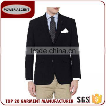 2017 Fashion Style Custom Black Blazer Men Suit Made In China photo-2