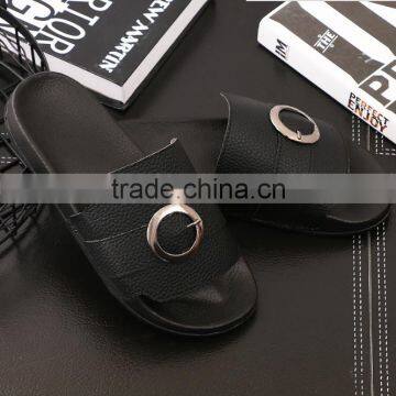 Zm40322b High Quality Fancy Pure Color Men Summer Slippers photo-3