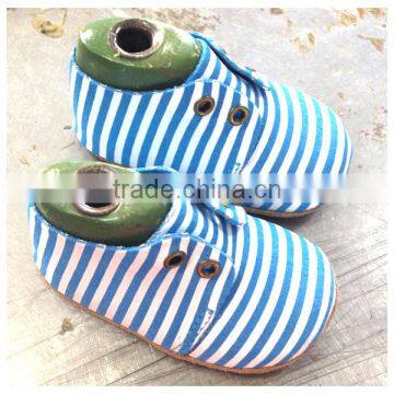 Blue Suede Leather Cheap Price Wholease Baby Shoes photo-4