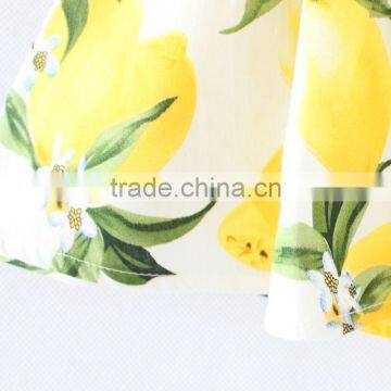 ShiJ Baby Girls Dress Lemon 100% Cotton In Stock Kids Clothes photo-4