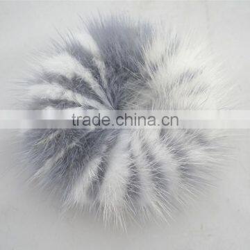 Myfur Women Grey Fashion Fur Hair Accessaries with Elastic Band