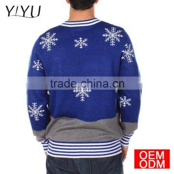 Ugly Christmas Sweater Snowman Nose Thief Tipsy Elves Sweater Pullover photo-2