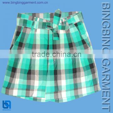 fashion plaids cotton dress