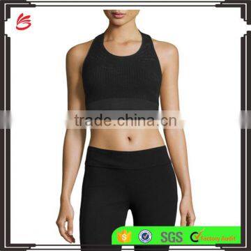 Wholesale cheap sexy women's running yoga sports bra seamless clothing