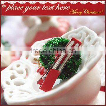 Wholesale Children Hair Accessories Christmas Wreath Hair Clip photo-3