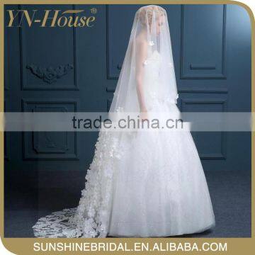 lace cathedral scalloped edged wedding veils classic modern elegant for bride