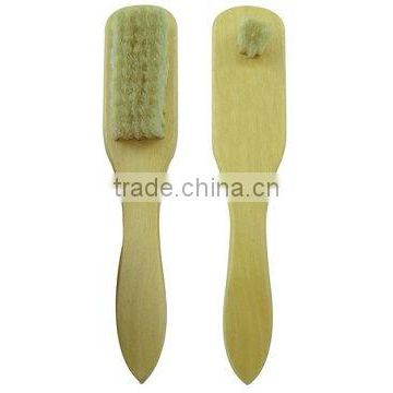 Two side 100% horse hair shoe brush