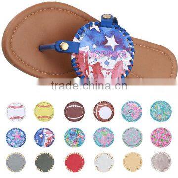 Monogrammed lady sandal