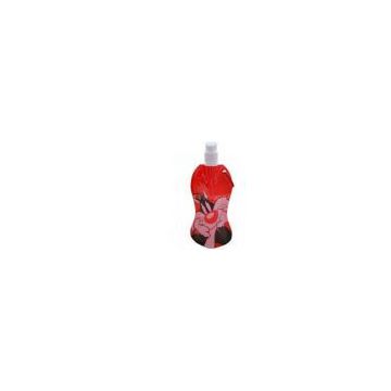 21 * 12 * 6cm Plastic Cartoon Gift Portable Collapsible Foldable Water Bottle for Climbing