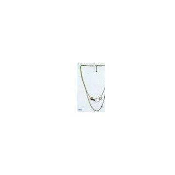 Simple Tin alloy Mixed Metal Choker Necklace With Jewelry Display Trays Chain