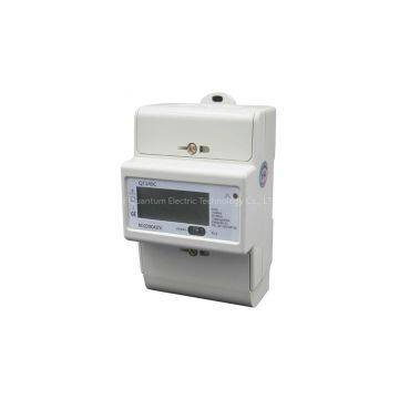 Din Rail Single Phase Active Power Meter KWh Meter