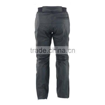 Black Motorcycle Pant/ Motorbike Leather PANT CE Armour to knee & hips